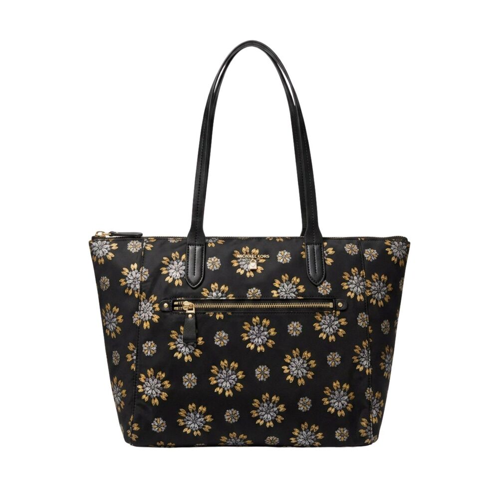 NWOT Michael Kors Kelsey Floral Printed Nylon Top-Zip Tote Bag